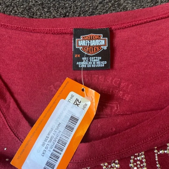 Harley-Davidson® Women's Harley girl 2X Long Sleeve Shirt NWT - Picture 4 of 9